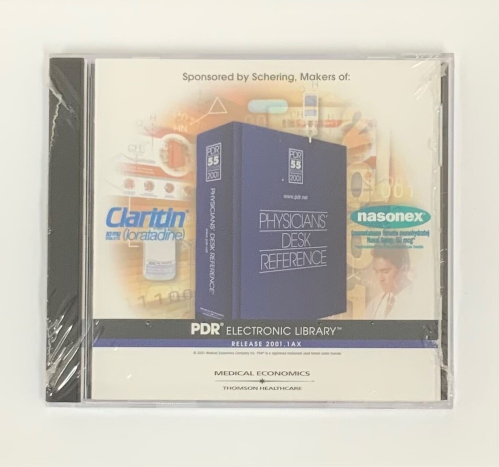 Physicians Desk Reference PDR Electronic Library Release 2001.1AX New Sealed