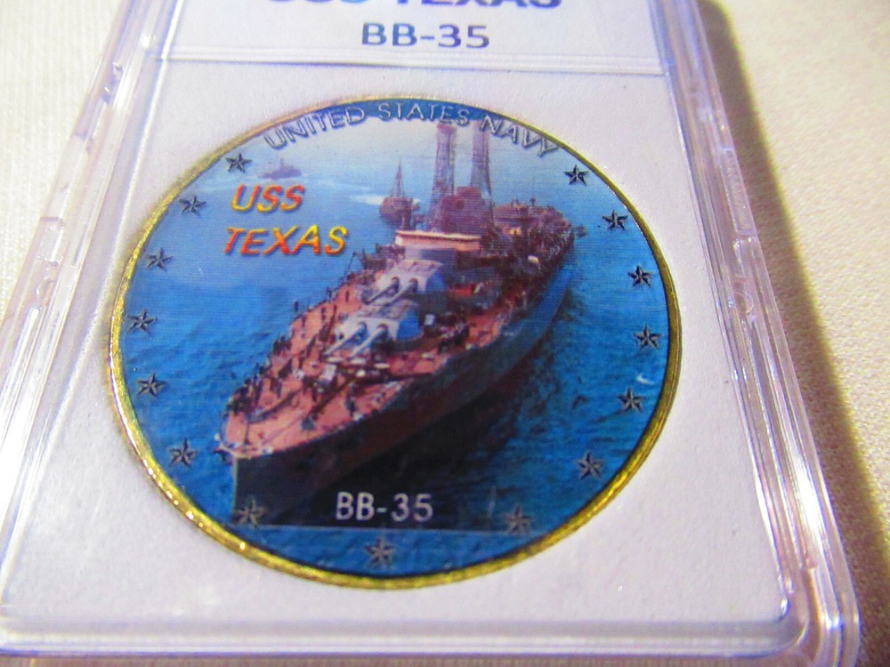 US NAVY - USS TEXAS / BB-35 Challenge Coin