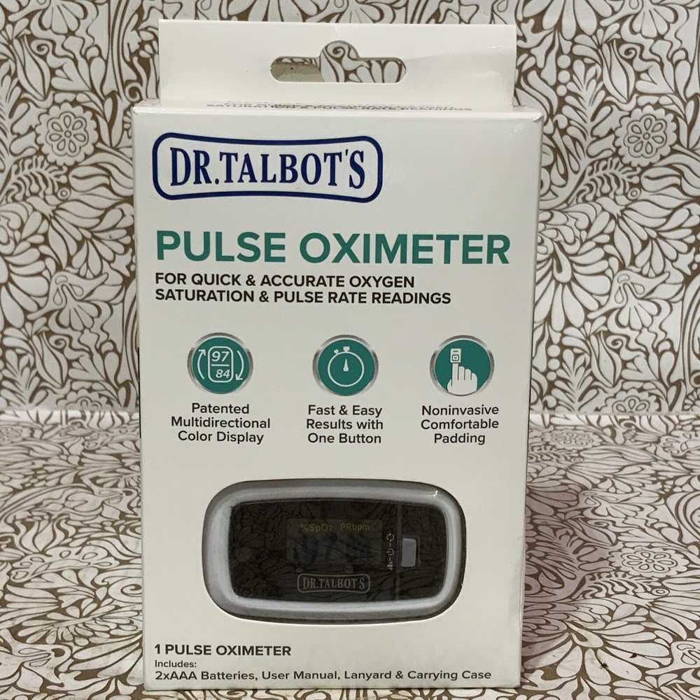 📀 Dr. Talbot's Pulse Oximeter For Quick & Accurate Oxygen Readings