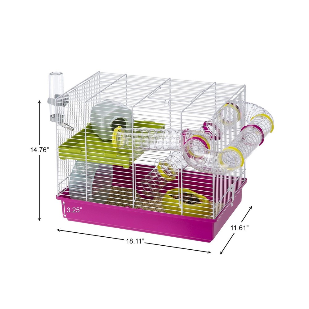 Ferplast Laura Small Hamster Cage | Fun & Interactive Cage Measures... Fast Ship
