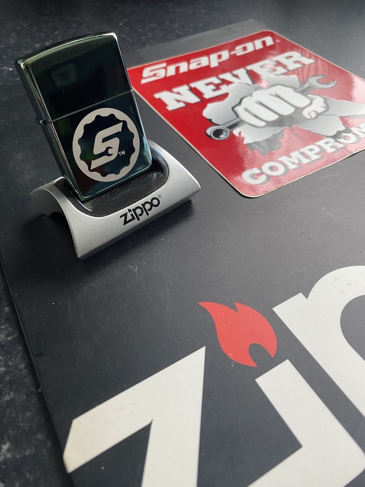 GENUINE SNAP ON 2020 GREEN LOGO ZIPPO