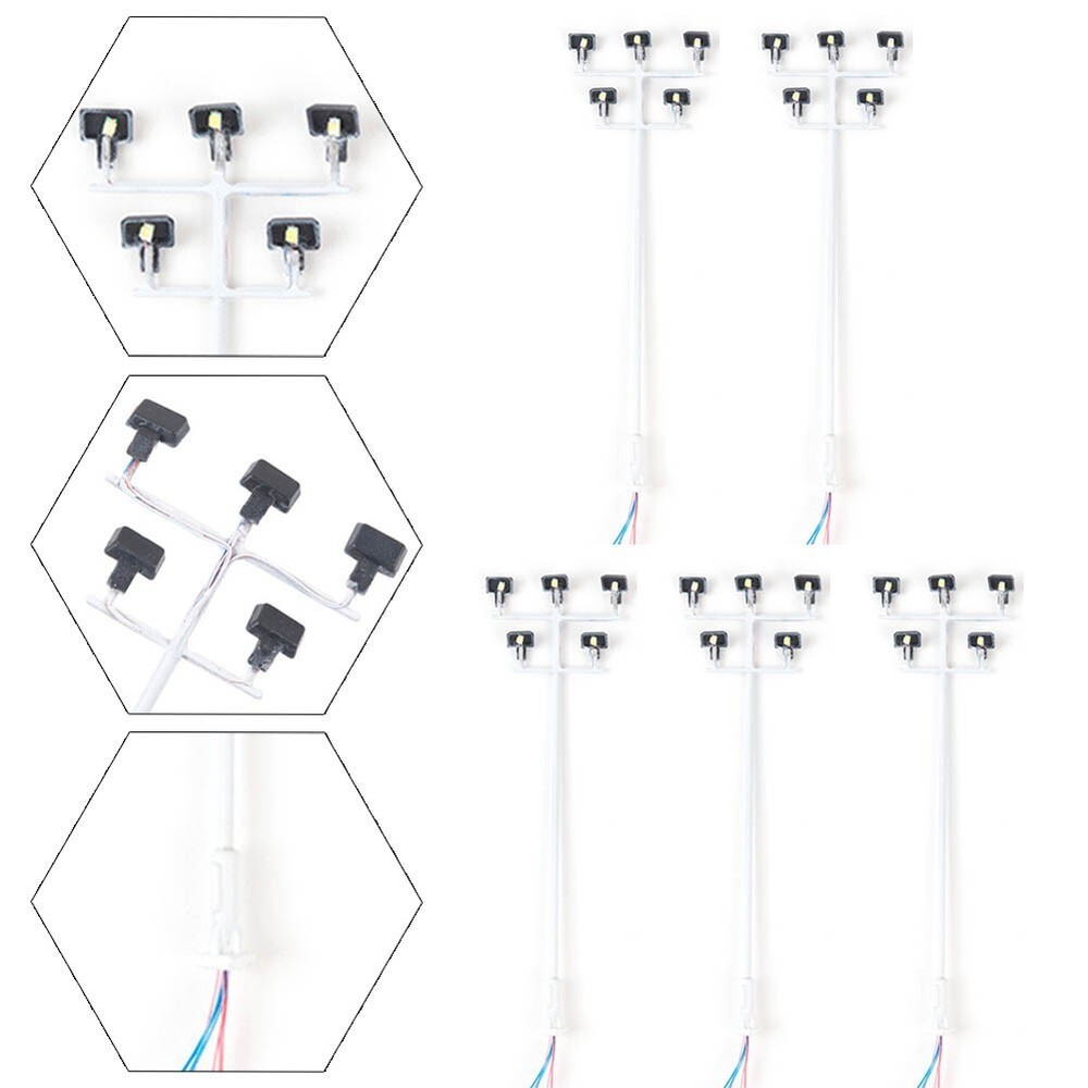 Stadium Lights Model Light 5 Model Stadium Lamp B-2 (1:87) White Light