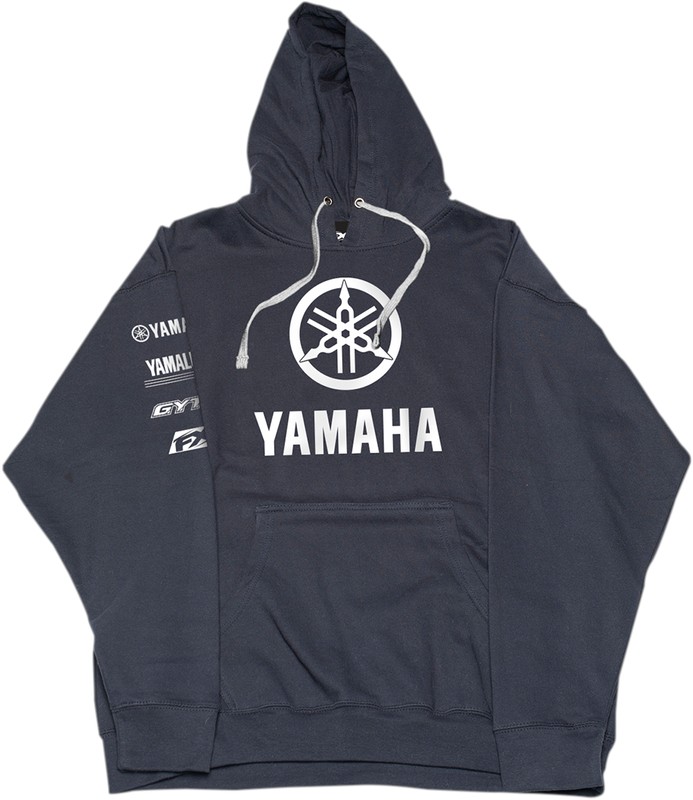 Factory Effex Yamaha Stack Pullover Hoodie Navy Blue