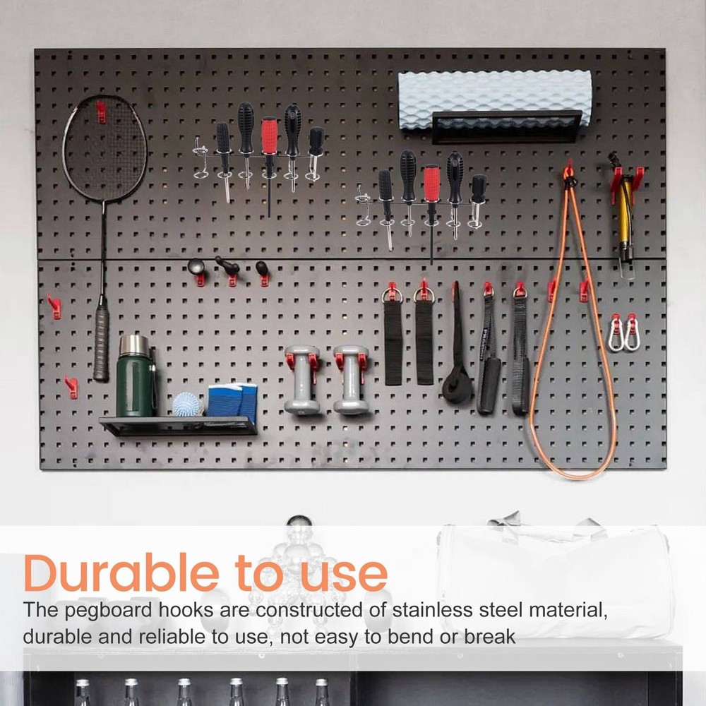 2 Pcs Screwdriver Holder Pegboard Multi-Tool Holder Accessory Pegboard4448