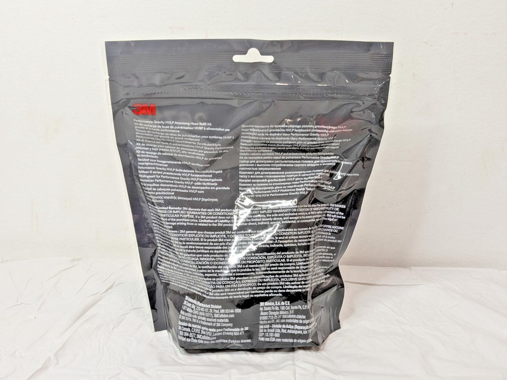 5 PACK 3M Performance Gravity HVLP Atomizing Head Refill Kit Clear 26718