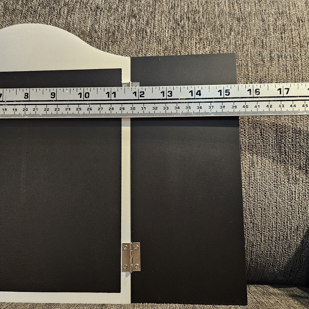 Shutter Doors Chalkboard - Opens 3 Panels - Rustic Farmhouse Wall Kitchen Decor