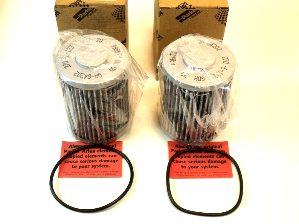 (2) NIB Parker Arlon 270L123A Art 7021020004 Hydraulic Filter Elements
