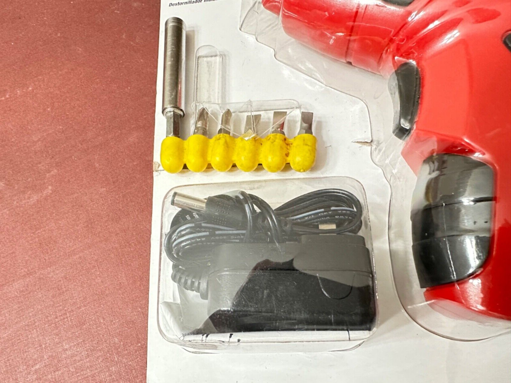 HYPER TOUGH 4.8-VOLT Cordless Screwdriver, Charger, Missing The Original Bits