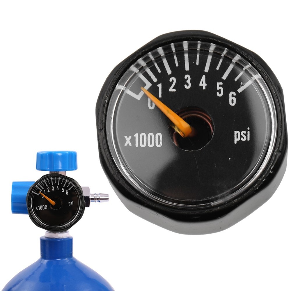 1/8NPT Precision Valve Mini Pressure Gauge Carbon Dioxide Micro