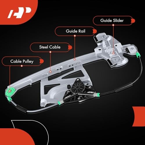 Power Window Regulator without Motor Replacement for Cadillac Front Driver(LH)