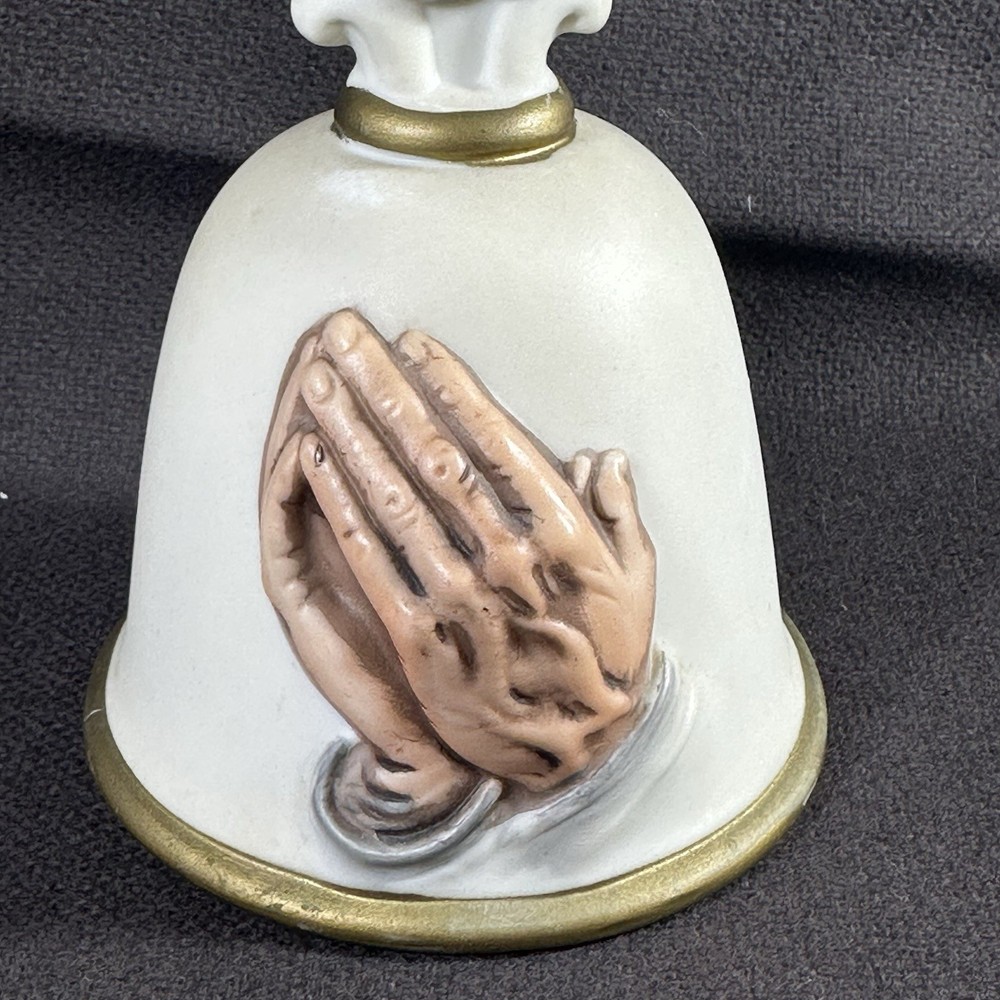 Christian/ Religious Bells - Praying Hands Ceramic