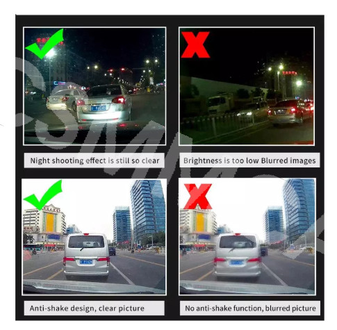 Car DVR Dash Cam Front Camera G-Sensor Recorder 2 in Video Night Vision