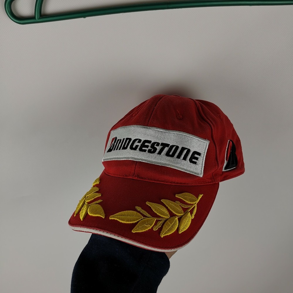 Bridgestone vintage red racing cap
