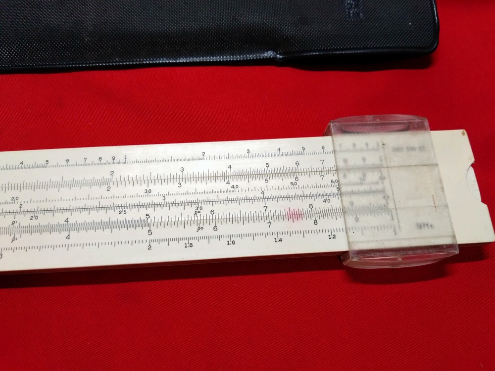 Soviet logarithmic multi ruler, slide Ruler smal made in USSR