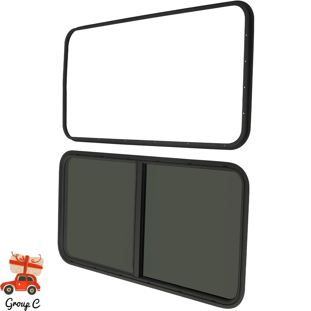 RV Window Horizontal Sliding Windows Multiple Wall Thicknesses Waterproof 24X20"