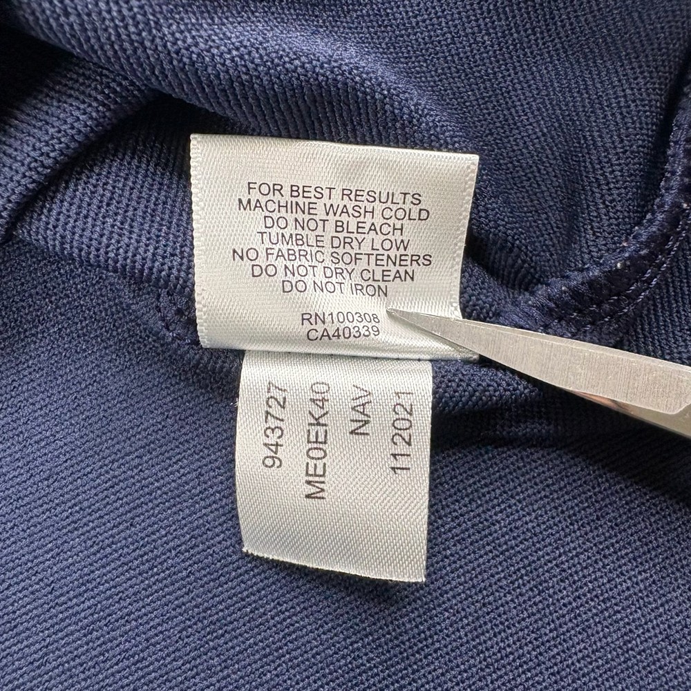 Peter Millar Mens Navy Wicking Perth Performance Quarter Zip Pullover Size 2XL