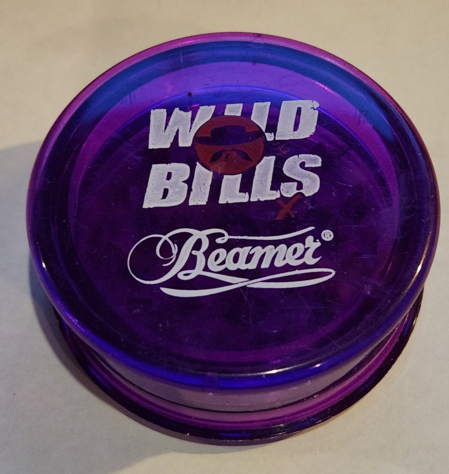 Purple Wild Bills 2 Piece Plastic Grinder
