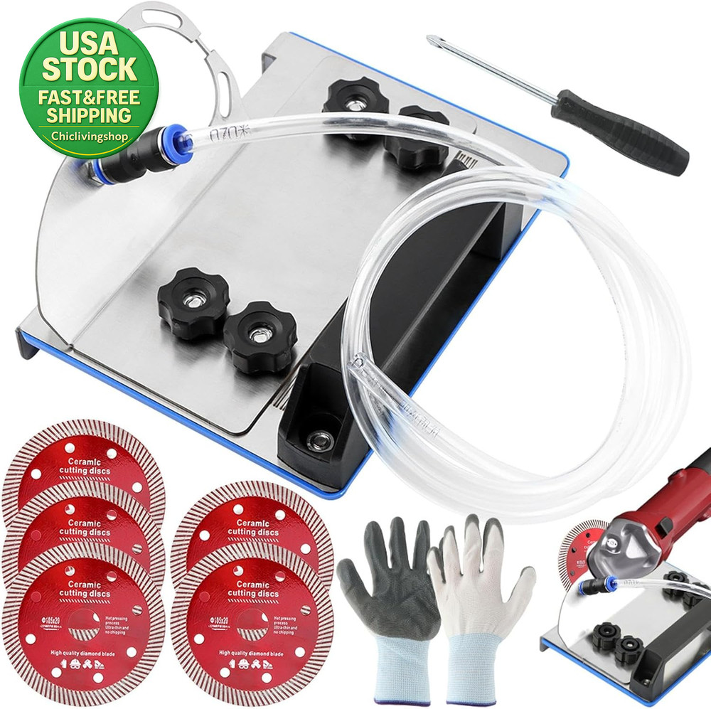 45 Degree Tile Chamfering Tool Angle Grinder Stand Durable Adjustable Kit