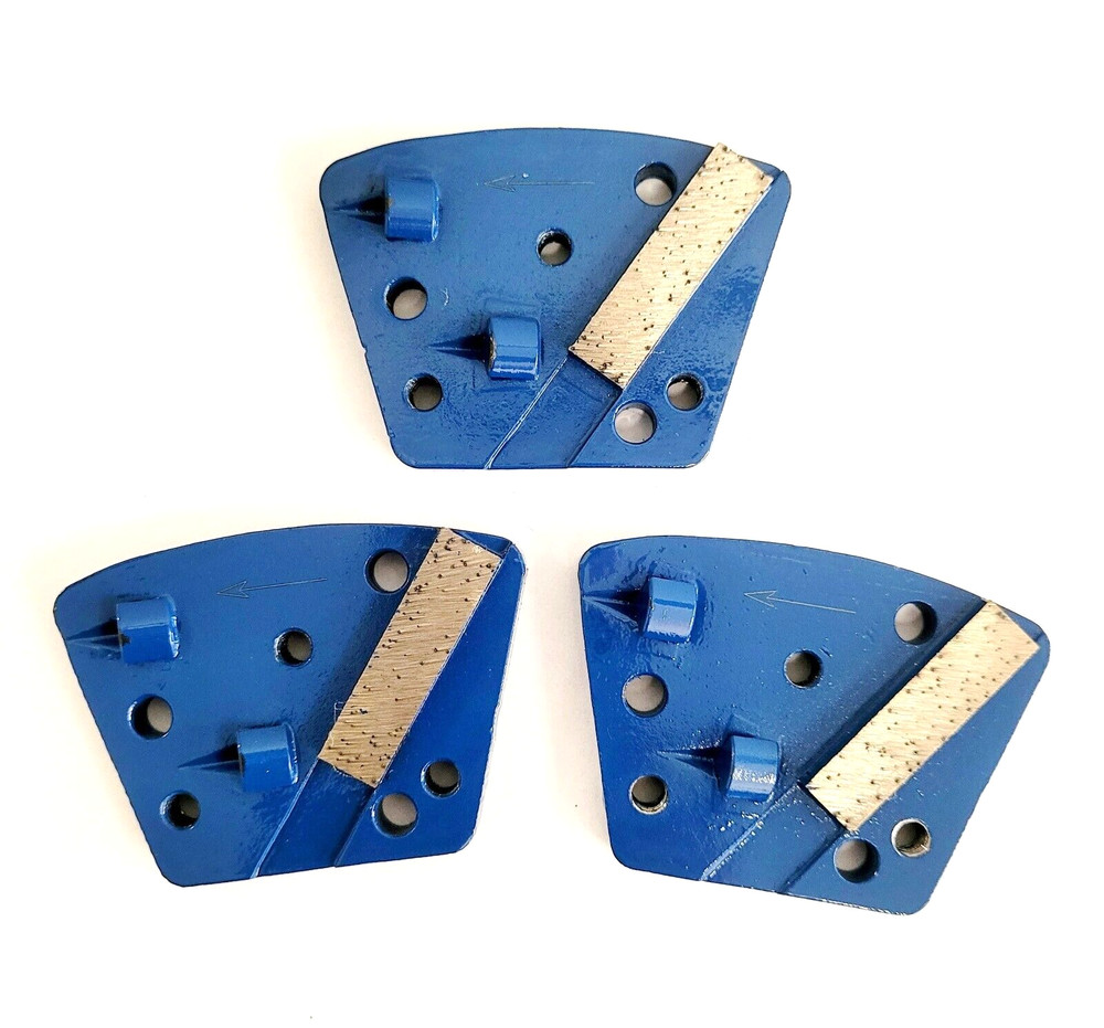 3PK Double Quarter Round PCD Grinding Disc With One Segment - Clockwise