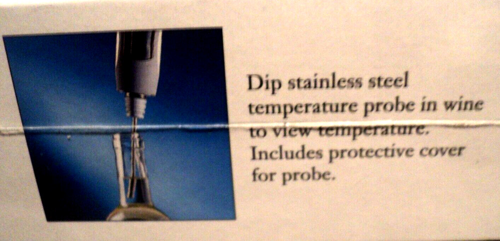 SHARPER IMAGE Digital Wine Thermometer (2000s, Programmable) BRAND NEW: Taste