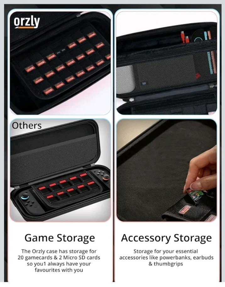Orzly Case Compatible with Nintendo Switch 2 Protective Carry Case (2025 Model)