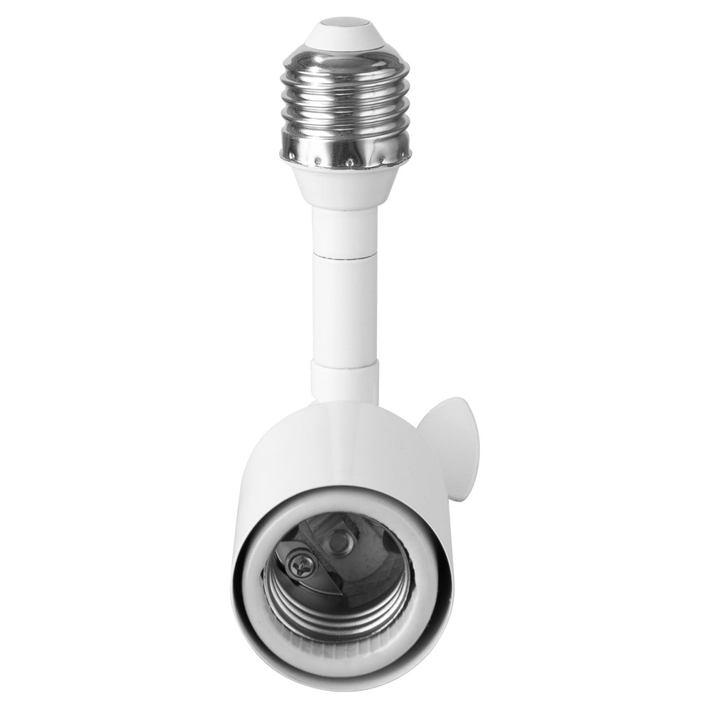Light Socket Extender 2-Pack, 360° Adjustable E26/E27, 1250W | Indoor/Outdoor