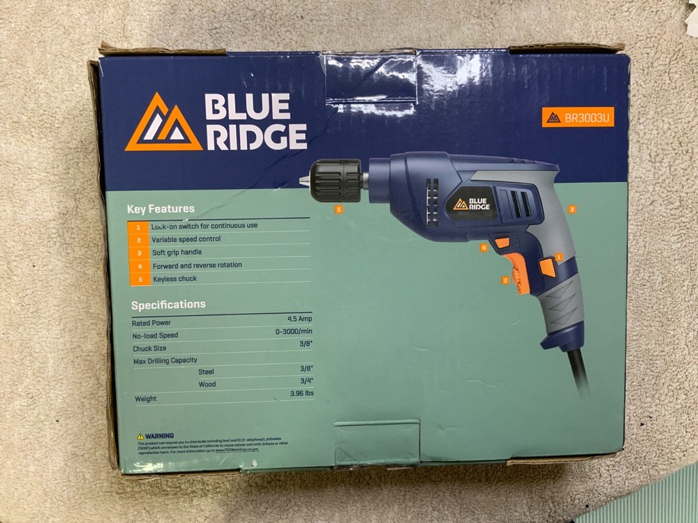 Blue Ridge 4.5 Amp Drill (BR3003U)
