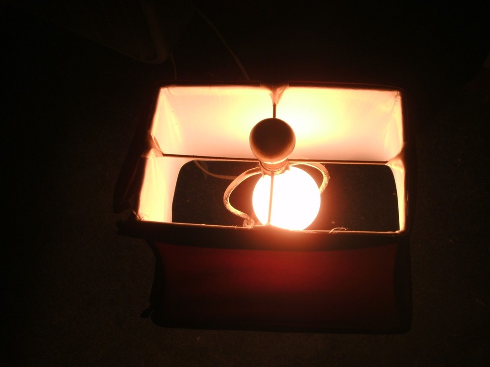 vintage table lamp with shade