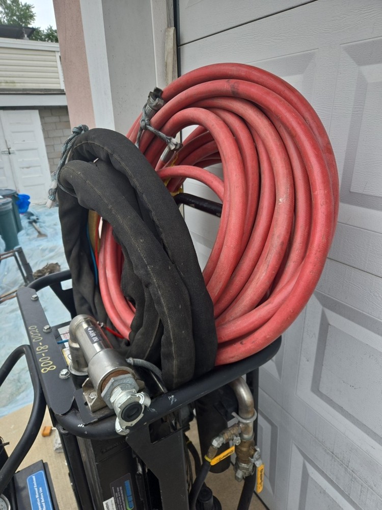 2017 dry ice blasting machine, aftercooler and accessories used.