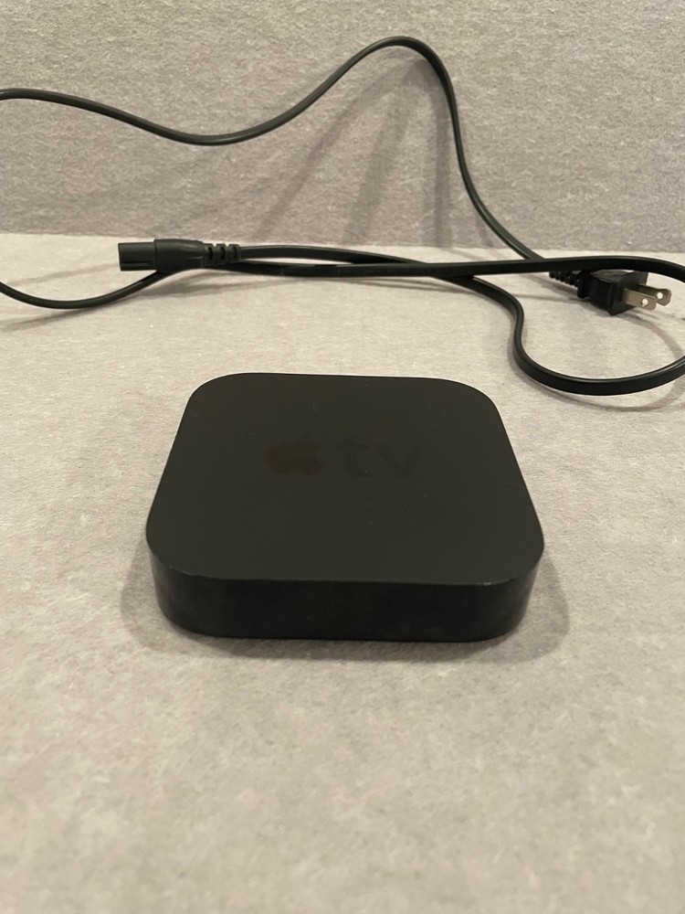 APPLE TV BLACK MODEL A1469 WITH POWER CABLE 3RD GEN
