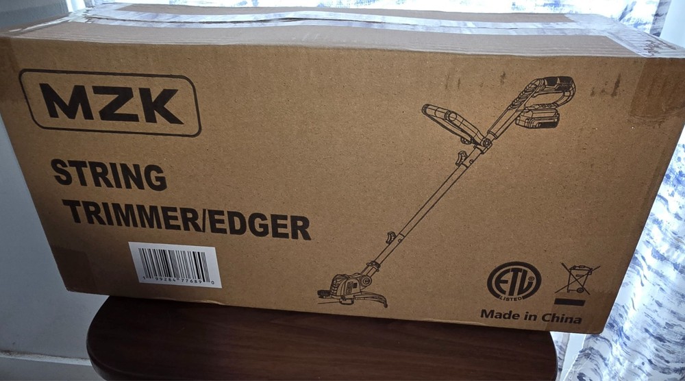 MZK 20V 12'' Cordless String Trimmer, Grass Trimmer&Edger with 8 Replacement Spo