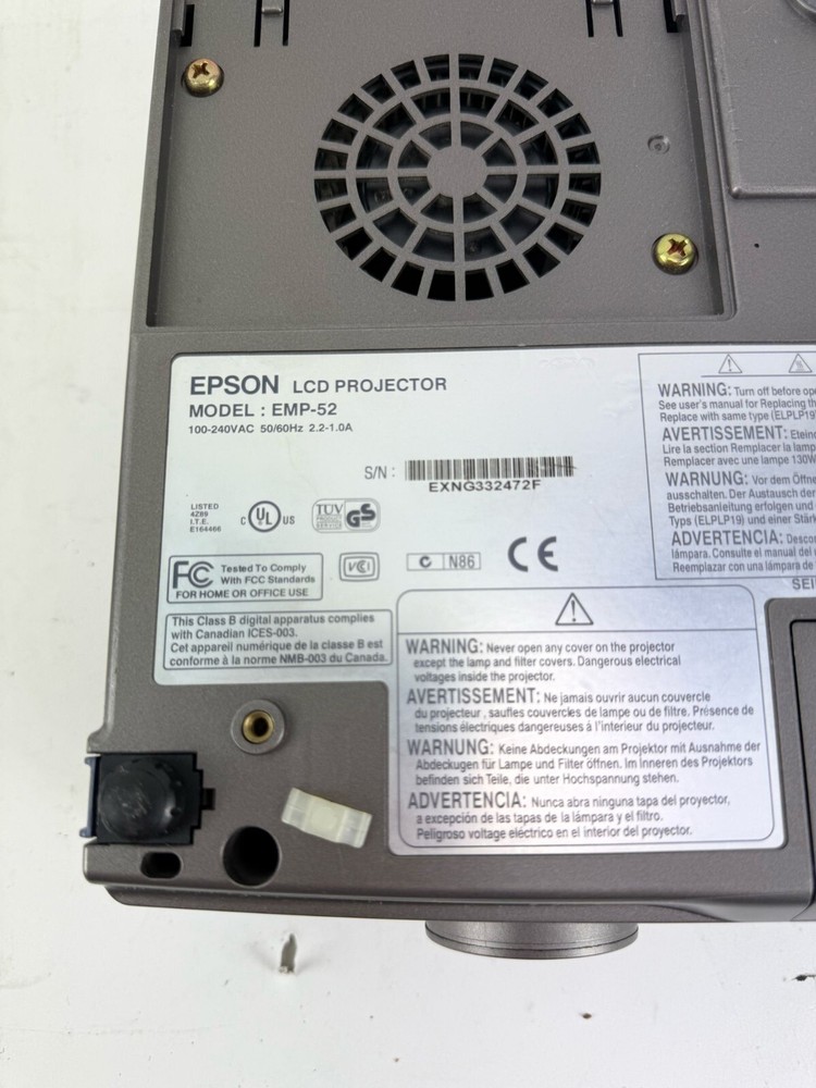 EPSON EMP52 LCD Projector