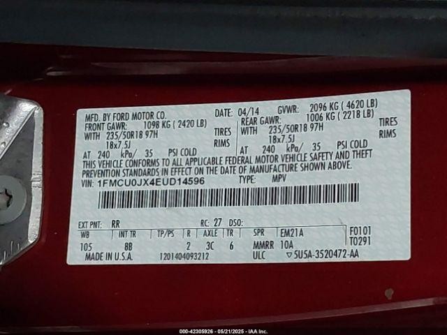 Used A/C Selector Switch fits: 2014 Ford Escape Front automatic temperature cont