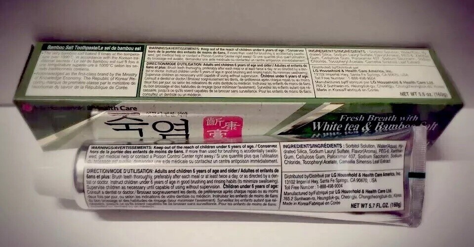 LG BAMBOO SALT TOOTHPASTE 160G 4PACKS
