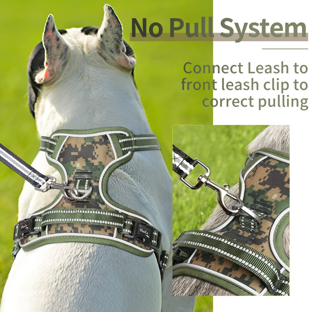 Dog Harness, No Pull Adjustable Padded Reflective Harness for Small Medium La...