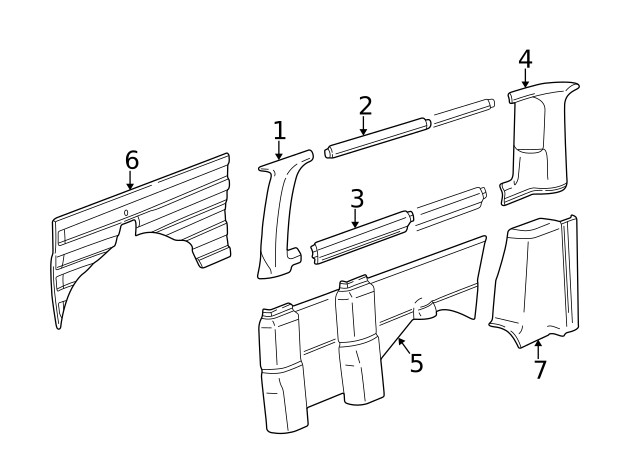Genuine GM Upper Trim Panel 15033278