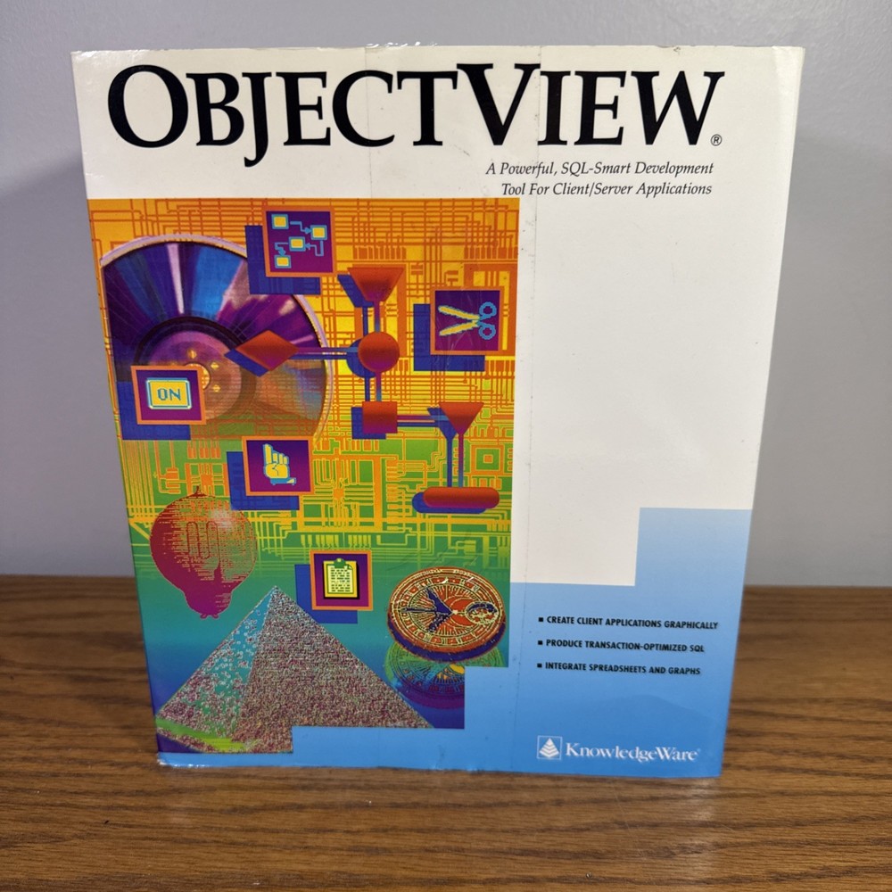 Knowledgeware ObjectView 1.2 SQL Smart Development Tool Client Server Applicati