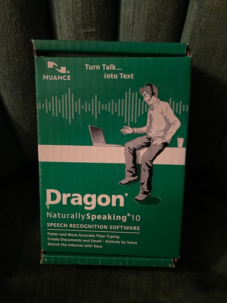 Nuance Dragon Speech Recognition Software Version 10 Standard Headset
