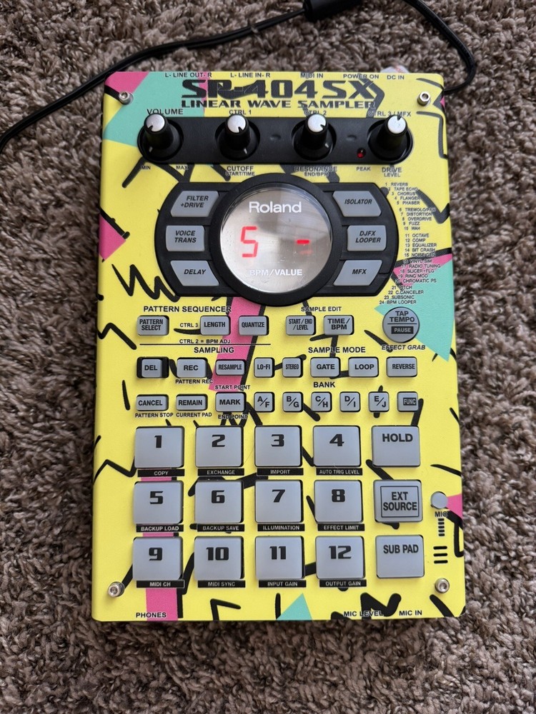 Roland SP-404SX Linear Wave Sampler w/ Custom Removable Skin