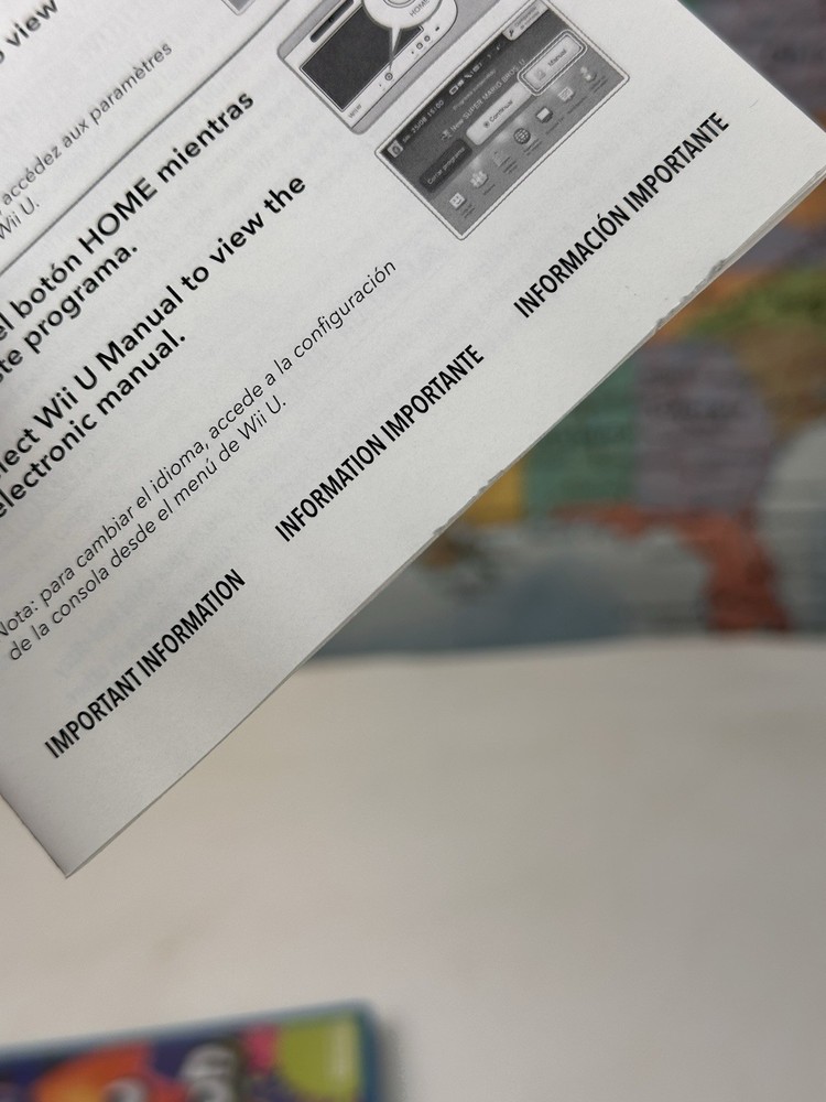 ❌CASE ONLY Splatoon Wii Case + Insert