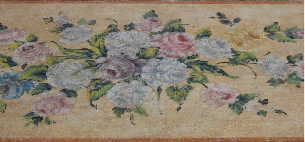 Italian Rococo Polychrome Floral Writing Desk ( Intentionally Distressed )