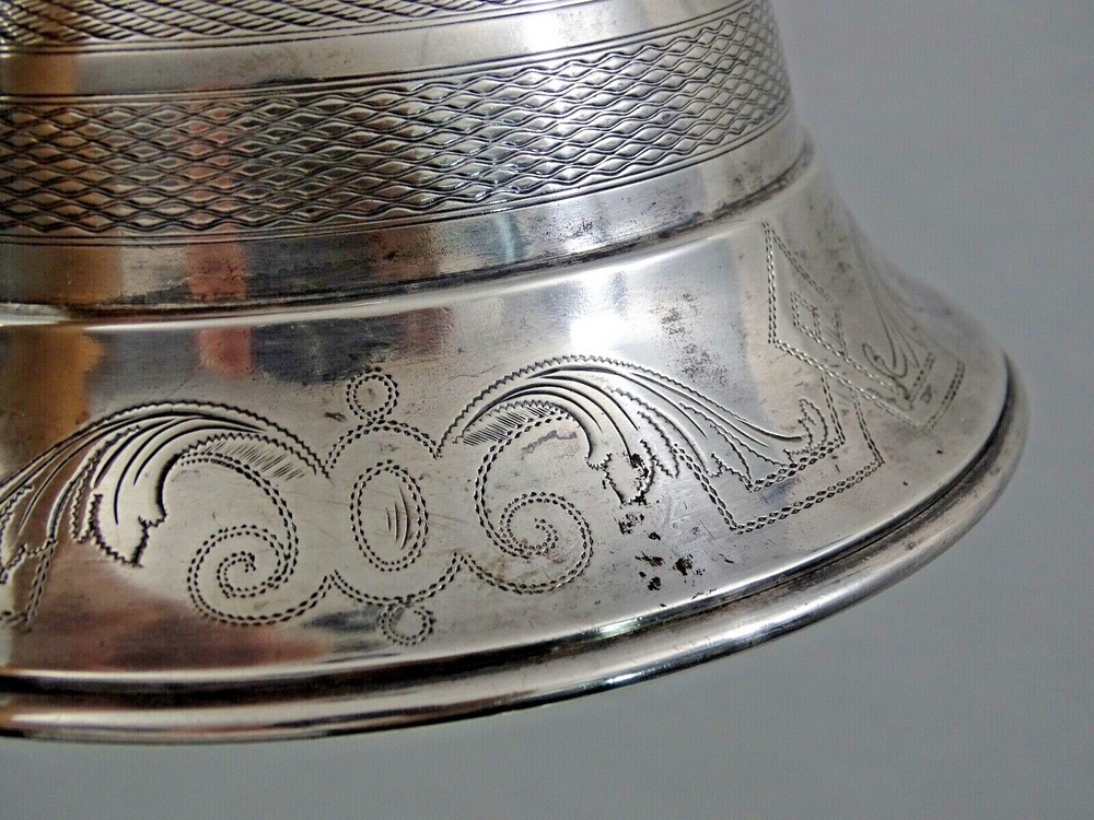 FINE ANTIQUE AUSTRIAN SILVER CANDLESTICK Hungarian sterling