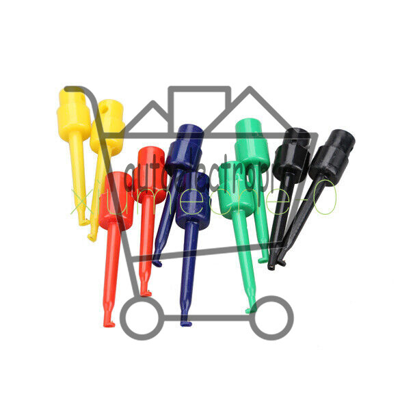 10pcs Large Size Round Single Hook Clip Test Probe for Electronic Testing