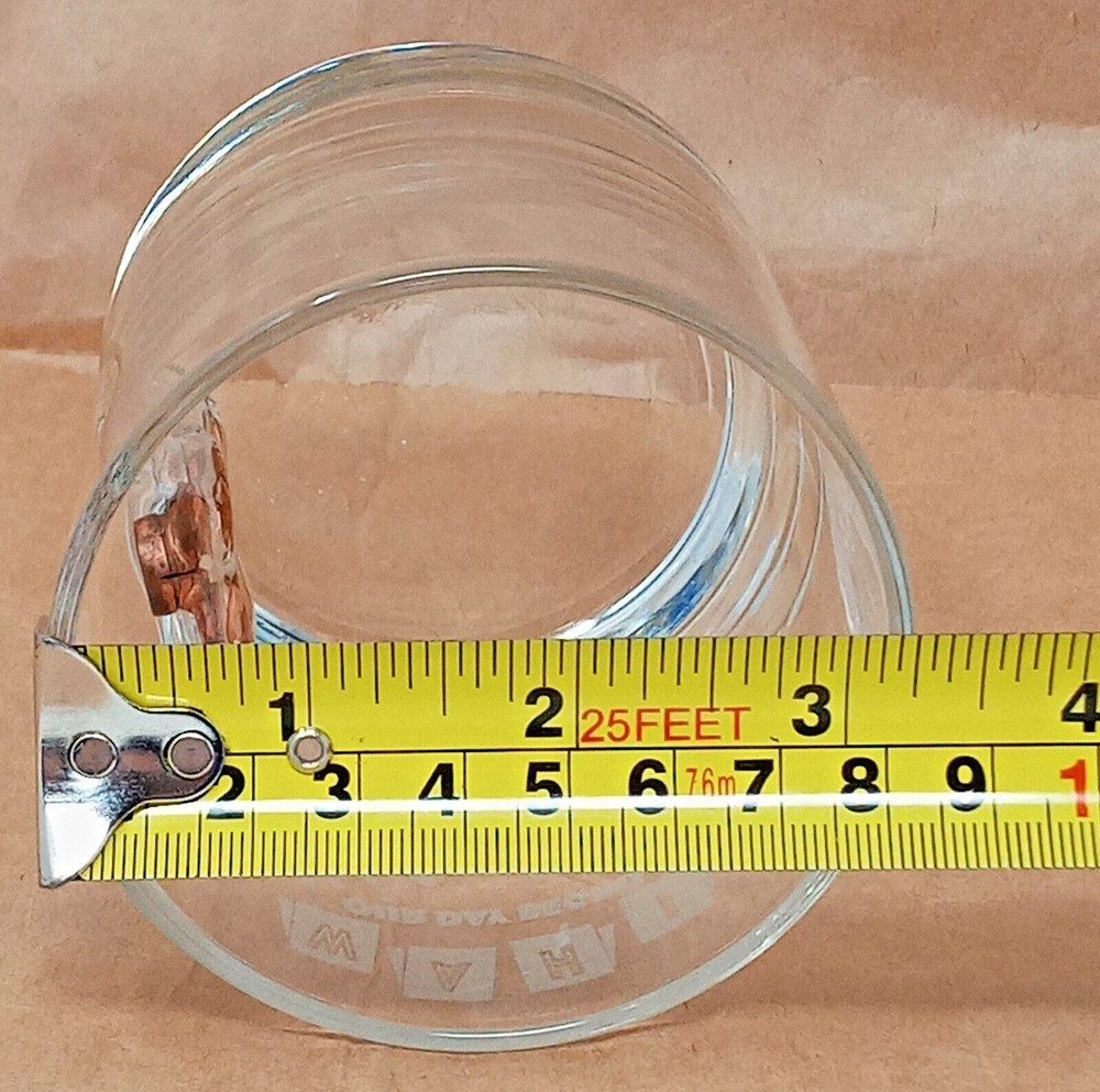 Bullet Embedded Clear Drinking Glass rocks whiskey etched WAHI forensics theme