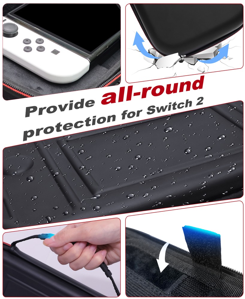 Carrying Case For Switch 2/Switch/OLED, Protective Hard Shell Portable Case