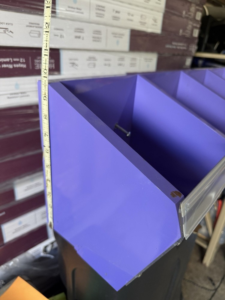 store display shelf container wall mounting clear front open Hanging Container