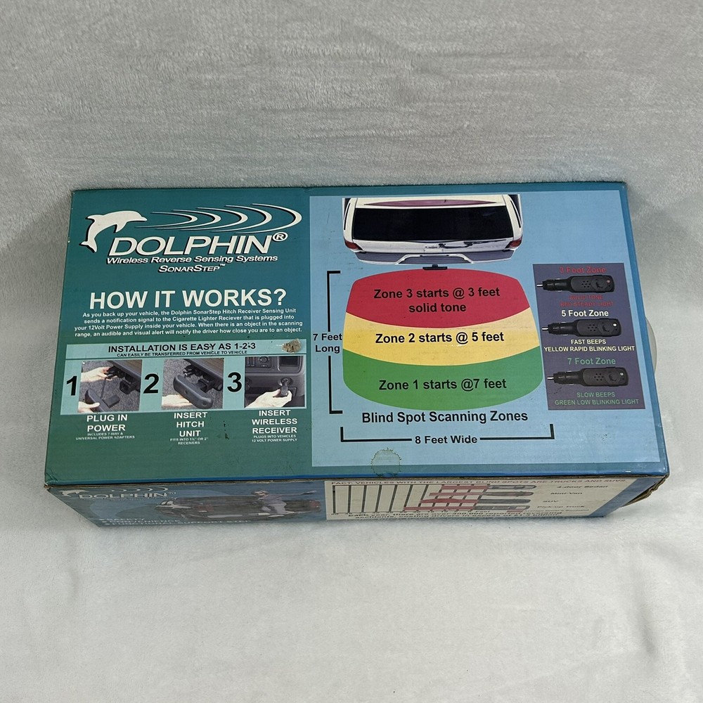 Dolphin Wireless Trailer Hitch Reverse Sensing System SonarStep Backup Assist
