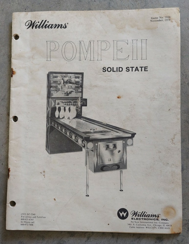 Williams Original Pompe 2 Solid State Manual