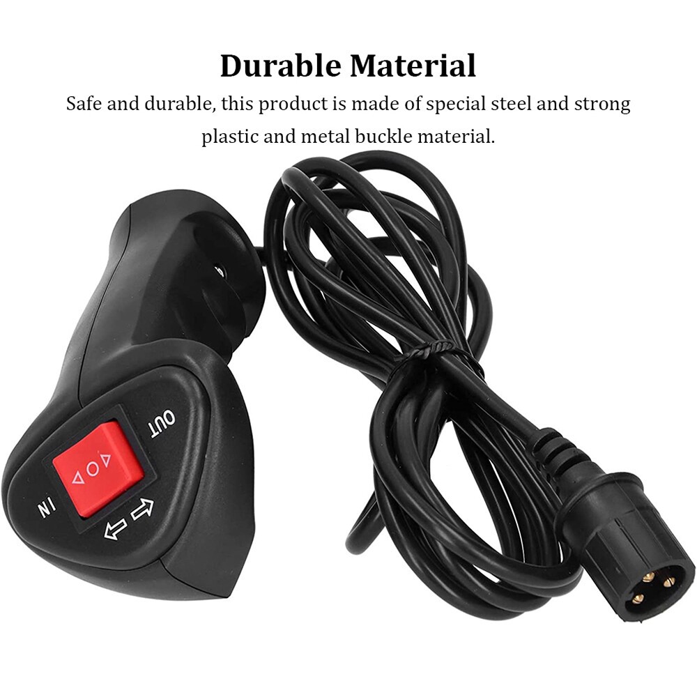 Universal Electric Winch Controller Remote Control With 9.2ft Cable For Car Off