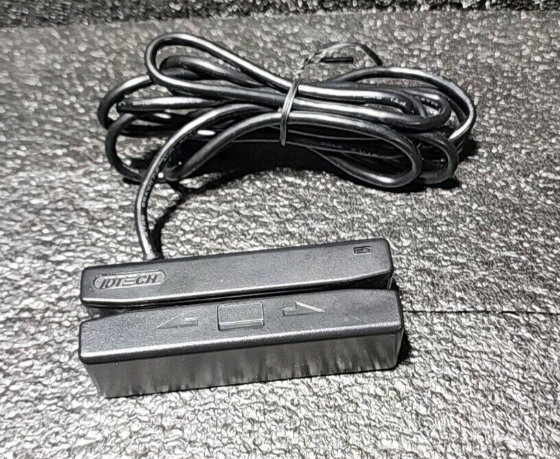 ID TECH IDRE-334133BE Credit Card USB Magstripe Reader Untested